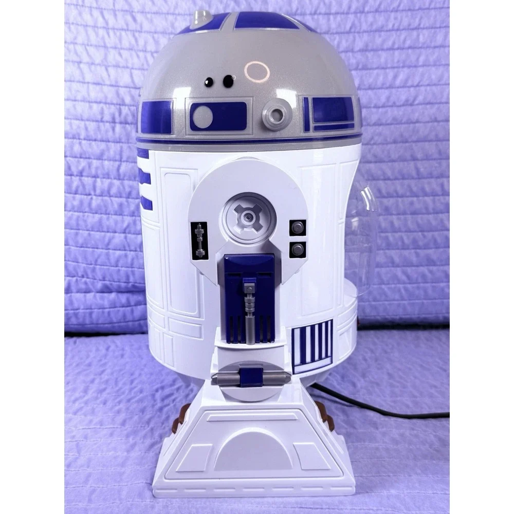 Disney Star Wars R2-D2 Popcorn Maker Hot Air Machine No Box + (4) Popcorn Holder